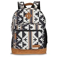 Wrangler Yellowstone Sturdy Backpack for Travel Classic Logo Water Resistant Casual Daypack for Travel with Padded Laptop Notebook Sleeve (Out West)