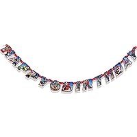 Unique Birthday Jointed Banner - 6.5', Avengers, 1 Pc