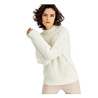 Alfani Womens Mixed-Stitch Pullover Sweater