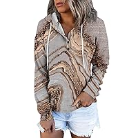 XHRBSI Business Casual Tops For Women Women's Casual Fashion Floral Print Long Sleeve Pullover Hooded Top