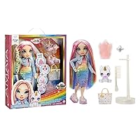 RAINBOW HIGH Fashion Doll with Slime Kit & Mascote - Amaya (Rainbow) - 28cm Twinkle Doll with Shining Deer, Magic Pet and Fashion Accessories - Children's Toy - Ages 4-12 Years