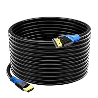 Rommisie 4K HDMI 50 FT Cable (HDMI 2.0,18Gbps) Ultra High Speed Gold Plated Connectors,Ethernet Audio Return,Video 4K,FullHD1080p 3D Arc Compatible with UHD TV Monitor Laptop Xbox PS4/PS5 ect