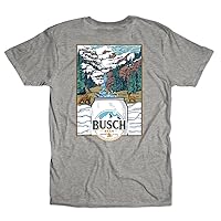 Busch Fresh from The Mountains Outdoor Beer Can T-Shirt - Navy