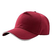 Unisex Cotton Classic Plain Baseball Caps Basic Adjustable Twill Ball Caps Curved Brim Unconstructed Sport Golf Hats