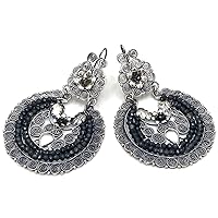 Floral Earrings For Women Dangling Silver Earring (Gift Box Included)