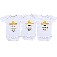 Tres Amigos Triplets Baby Clothes Infant Bodysuits