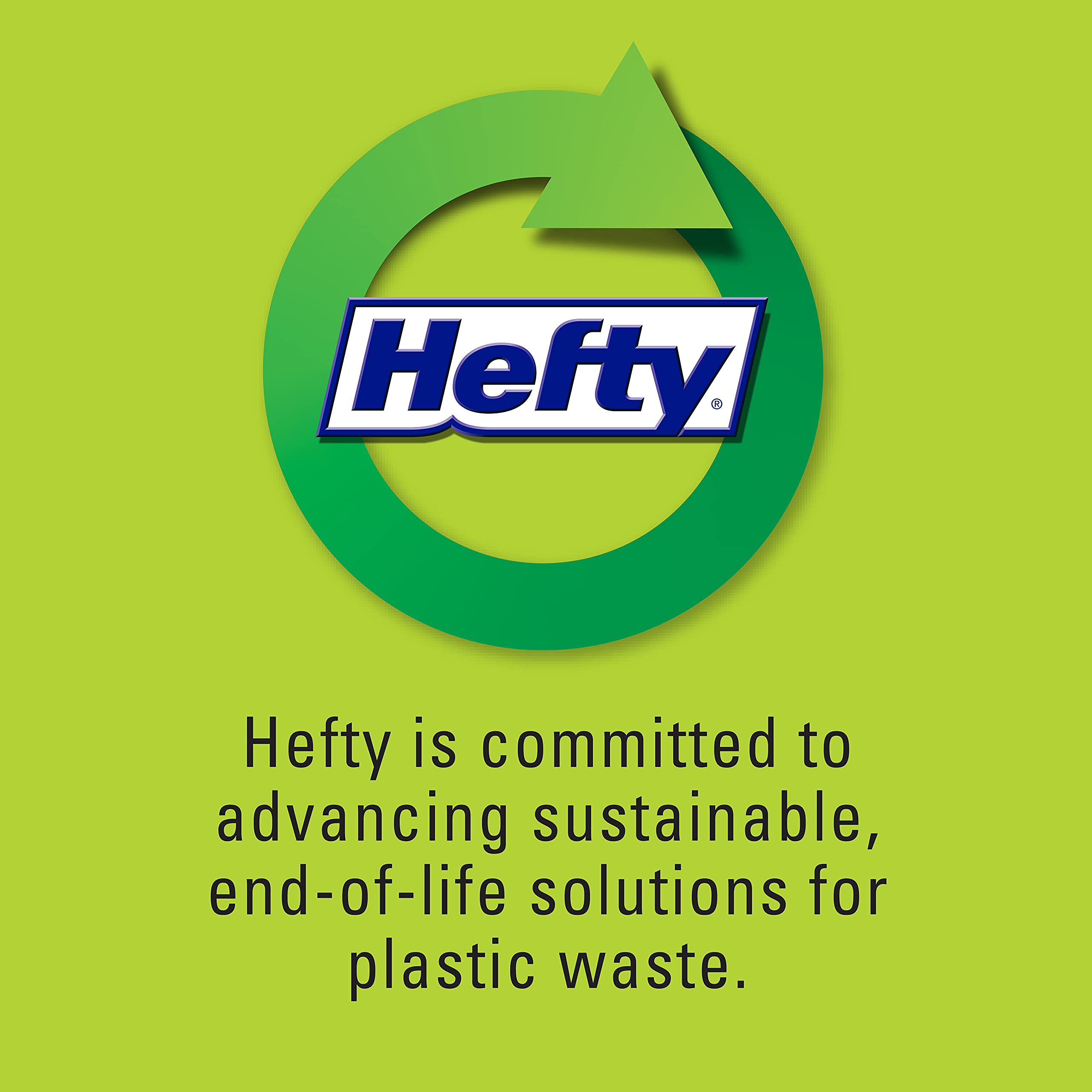 Hefty Ultra Strong Tall Kitchen Trash Bags, Blackout, Unscented, 13 Gallon, 40 Count