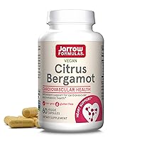 Jarrow Formulas Citrus Bergamot 500 mg - 60 Servings (Veggie Caps) - Antioxidant Support for Cardiovascular & Metabolic Health - Dietary Supplement - Gluten Free - Use with Jarrow Formulas QH-absorb