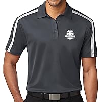 Men's Pickleball Badge Colorblock Sport Polo Shirt