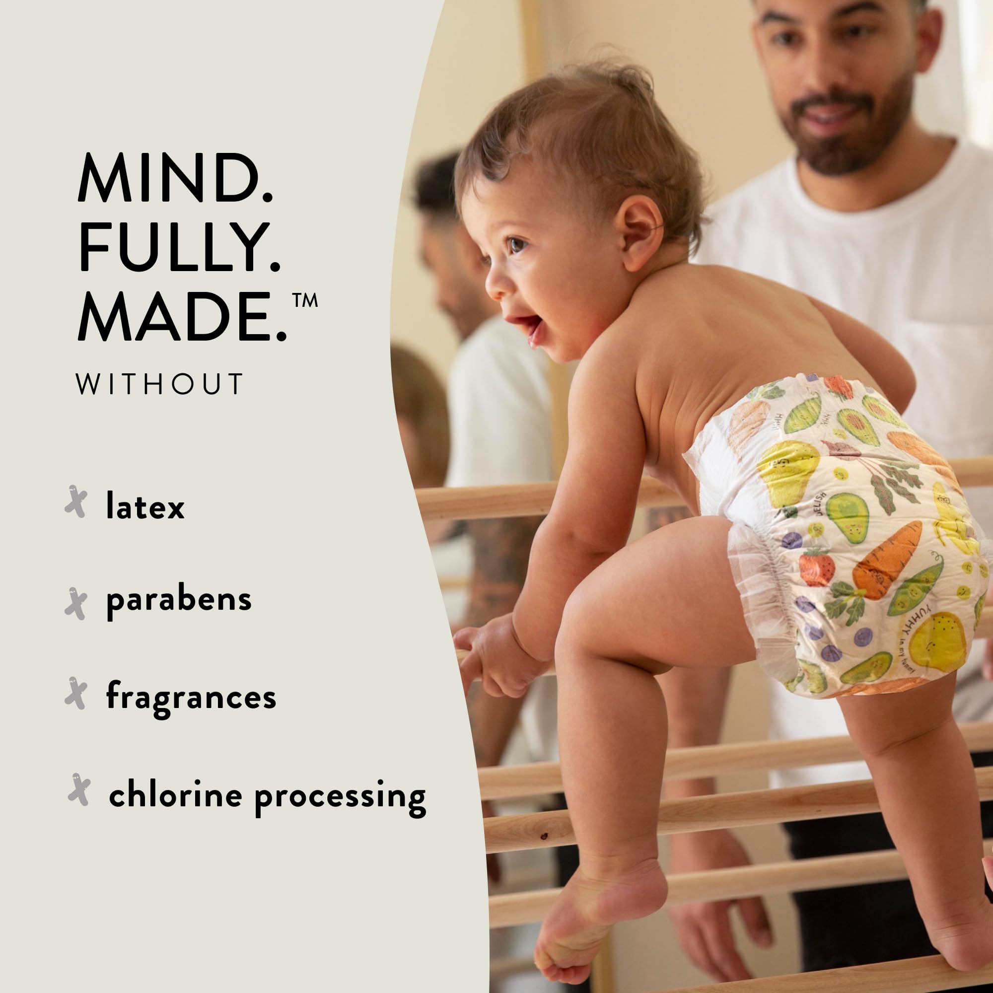 The Honest Company Clean Conscious Diapers | Plant-Based, Sustainable | Winter '23 Limited Edition Prints | Club Box, Size 1 (8-14 lbs), 80 Count