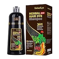 Instant Hair Dye Shampoo 3 in 1,Hair Dye Shampoo for Gray Hair Coverage-Herbal Ingredients Hair Color Shampoo,Black Hair Dye-Long Lasting-Coloring in Minutes for Women Men (Coffee(Brown))