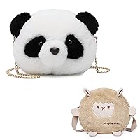 Plush Purse for Women, Cute Carton Crossbody Bag Small Fluffy Shoulder Bag, Mini Plush Animal Bag
