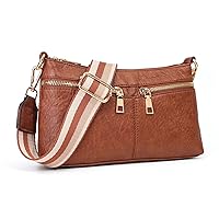 cabeiny Small Leather Shoulder Bag Crossbody Bags for Women Designer Ladies Messenger Bags Purse and Handbags Wallet