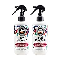 So Cozy,Curl Spray LeaveIn Conditioner For Kids Hair Detangles And Restores Curls No Parabens Sulfates Synthetic Colors Or Dyes,Jojoba Oil,Olive Oil & Vitamin B5,Sweet-Pea,White,8 Fl Oz (Pack of 2)