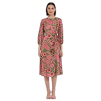 Donna Morgan Women's Side Twist Detail Dress Event Occasion Desk to Dinner Guest of