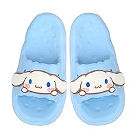 Anime Cinnamoroll My Melody Kuromi Slides for Girls House Slides Non-Slip Bathroom Shower Sandals Rubber Slippers