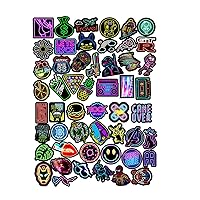 65pcs Fashion Stickers, Cool Stickers, Skate Punk Rock Sticker for Waterbottle Skateboard for Teens Kids Adults (K A W 65)