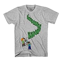 Minecraft Boy's Creeper Walk Kids Youth T-Shirt Tee