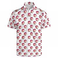 Funny Print Shirts for Men Button Down Short Sleeve Hawaiian Shirt Lightweight Beach Shirt Big Tall Summer Casual Tees