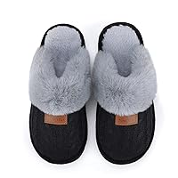 NineCiFun Women's Slippers Memory Foam House Slippers Fuzzy Scuffs Indoor Outdoor Home Shoes