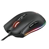 Mouse GXT 900 Qudos, 100-15000 DPI, 7 Programmable Buttons, Adjustable RGB LED Lighting, On-Board Memory, Advanced Software, USB Computer Mouse for PC, Laptop, Mac - Black