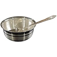 999 Pure Silver Hallmarked Anna Prasana Small Bowl & Spoon Set