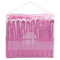 Littleforbig Adult Printed Diaper 10 Pieces - Nursery Pink (Medium 28