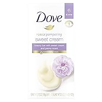 Purely Pampering Beauty Bar for Softer Skin Sweet Cream & Peony More Moisturizing Than Bar Soap 3.75 oz 6 Bars Dove Purely Pampering Beauty Bar for Softer Skin Sweet Cream & Peony More Moisturizing Than Bar Soap 3.75 oz 6 Bars