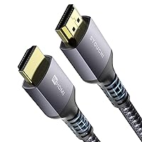 Stouchi 8K HDMI Cables 12FT, 48Gbps Ultra High Speed HDMI 2.1 Cable, HDMI to HDMI Cord 8K60Hz 4K120Hz 144Hz eARC Dolby SBTM HDR10 HDCP 2.2&2.3 Dolby Compatible for PS5, SoundBar, AVR, UHD TV