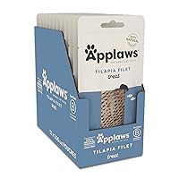 Applaws Natural Cat Treats, 12 Count, Grain Free Cat Treats, Single Ingredient Treats for Cats, Whole Tilapia Loin, 12 x 1.06oz