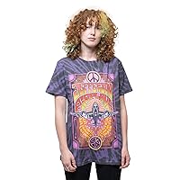 Jefferson Airplane T Shirt Live in San Francisco Official Unisex Tie Dye Purple Size L