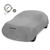 Motor Trend 4-Layer 4-Season Waterproof Car Cover All Weather Water-proof Outdoor UV Protection for Heavy Duty Use Full Cover for Cars Up to 157