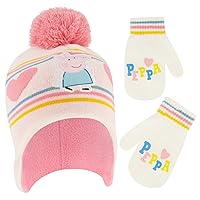 Hasbro Winter Hat, Toddlers Mittens, Peppa Pig Baby Beanie for Girl's