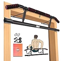 IRON AGE Pull Up Bar For Doorway - Pullupbar With 2024 Enhanced Smart Hook Angled Grip Home Gym Exercise Equipment US Patent (Fits Almost All Doors)