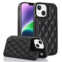 XYX for iPhone 15 Plus Wallet Case with Card Holder, RFID Blocking PU Leather Double Magnetic Clasp Back Flip Protective Shockproof Cover 6.7 inch, Black