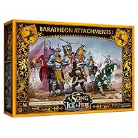 CMON A Song of Ice and Fire Tabletop Miniatures Game Baratheon Attachments I Box Set - Enhance Your Army, Strategy Game for Adults, Ages 14+, 2+ Players, 45-60 Minute Playtime, Made