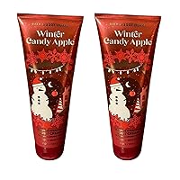 Bath and Body Works Gift Set of of 2 - 8 oz Body Cream - (Winter Candy Apple), Full