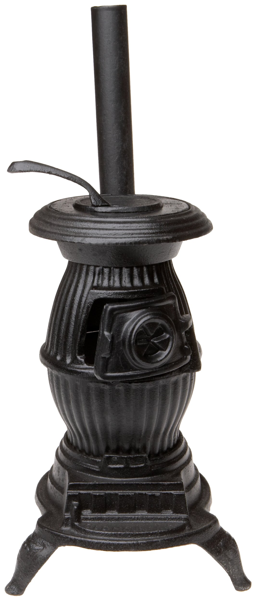 Old Mountain Black Mini Pot Belly Stove Set, with Accessories, 13 Inch Tall