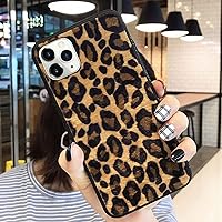 for iPhone 11 Pro Max Protective Case Super Cute Furry Leopard Print TPU Case Ultra Slim Girls Case Flexible Soft Rubber Shell Shockproof Funcky Back Bumper Case Cover for iPhone 11 Pro Max Yellow