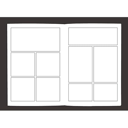 Blank Comic Book: Variety of Templates, 2-9 panel layouts, draw your own Comics