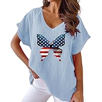 Womens Spring Tops Dressy Casual Plus Size Printed T Shirt Loose Casual Crewneck Short Sleeve T Shirt Women Lo