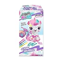 Canal Toys Personalize Airbrush Plush Large Pink Unicorn! Decorate, wash, Repeat! Customize Your own Spray Art Plush with Markers, Battery Powered Airbrush and 100+ Stencils. Ages 6+