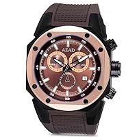 AzadWatch NYC Mens Johnny Marines Limited Edition Watch Brown