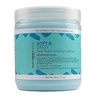 Aunt Jackie's Kids Soft and Sassy Super Duper Hair Softening Conditioner, Helps Strengthen Hair for Healthier Growth, 15 oz