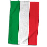 3D Rose Flag of Italy Square. Italian Green White Red Vertical Stripes European Europe World Travel Souvenir Towel, 15