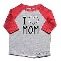 I Love Mom Shirt Baby Toddler Girl Boy Mother's Day Tshirt I Heart Mom Tee Kids Trendy New Mom Gift
