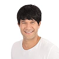 BW068 Short Black Wig | for Men Accessory, One Size