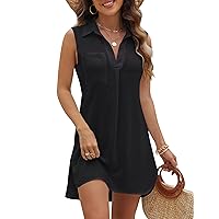 Blooming Jelly Womens Swimsuit Coverup Beach Cover Ups Sleeveless Bathing Suit Swimwear Cover Up