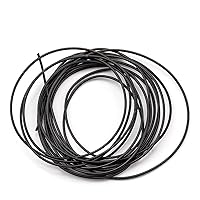 French Bullion Wire, 1mm Metallic Purl Wire for Jewelry Making Embroidery Clothes Decoration, Pack of 10 Grams, Black