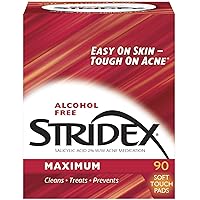 Stridex Daily Care Acne Pads with Salicylic Acid, Maximum Strength, 90 ea - 2pc
